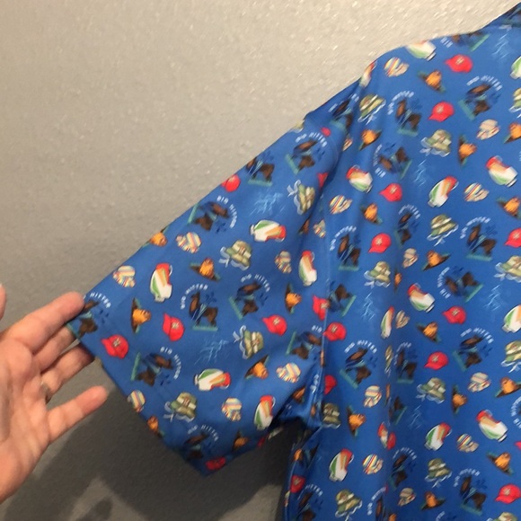 Vitamin G golf polo Men's XL Sand Point Hilly Dilly Country Club fun print shirt - Picture 10 of 11